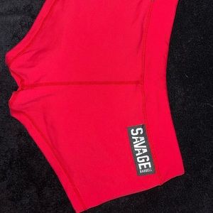 SAVAGE BARBELL | shorts, Small, semi new